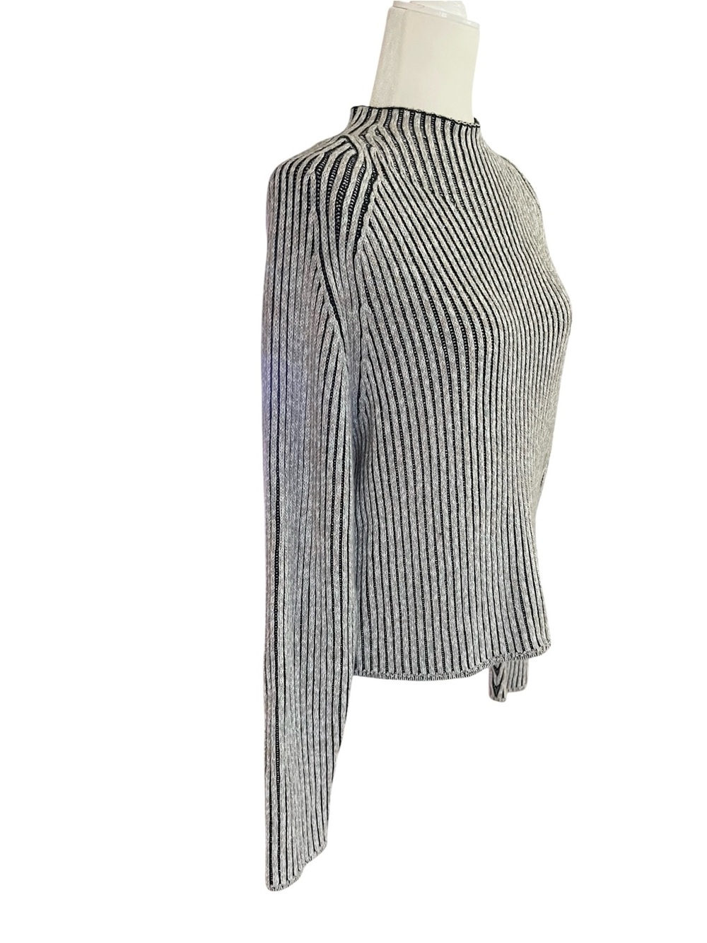 Lululemon Cotton-Cashmere Blend Mock Turtleneck Sweater size 8
